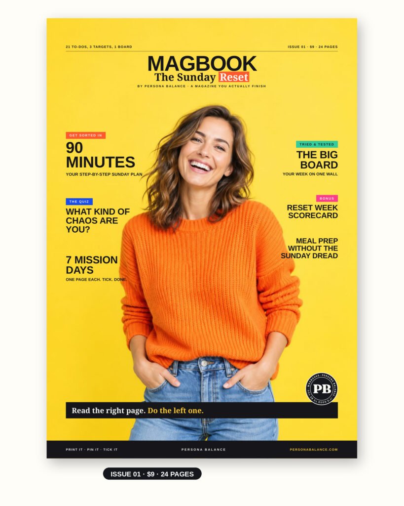 The Sunday Reset Planner MagBook Issue 01 by Persona Balance