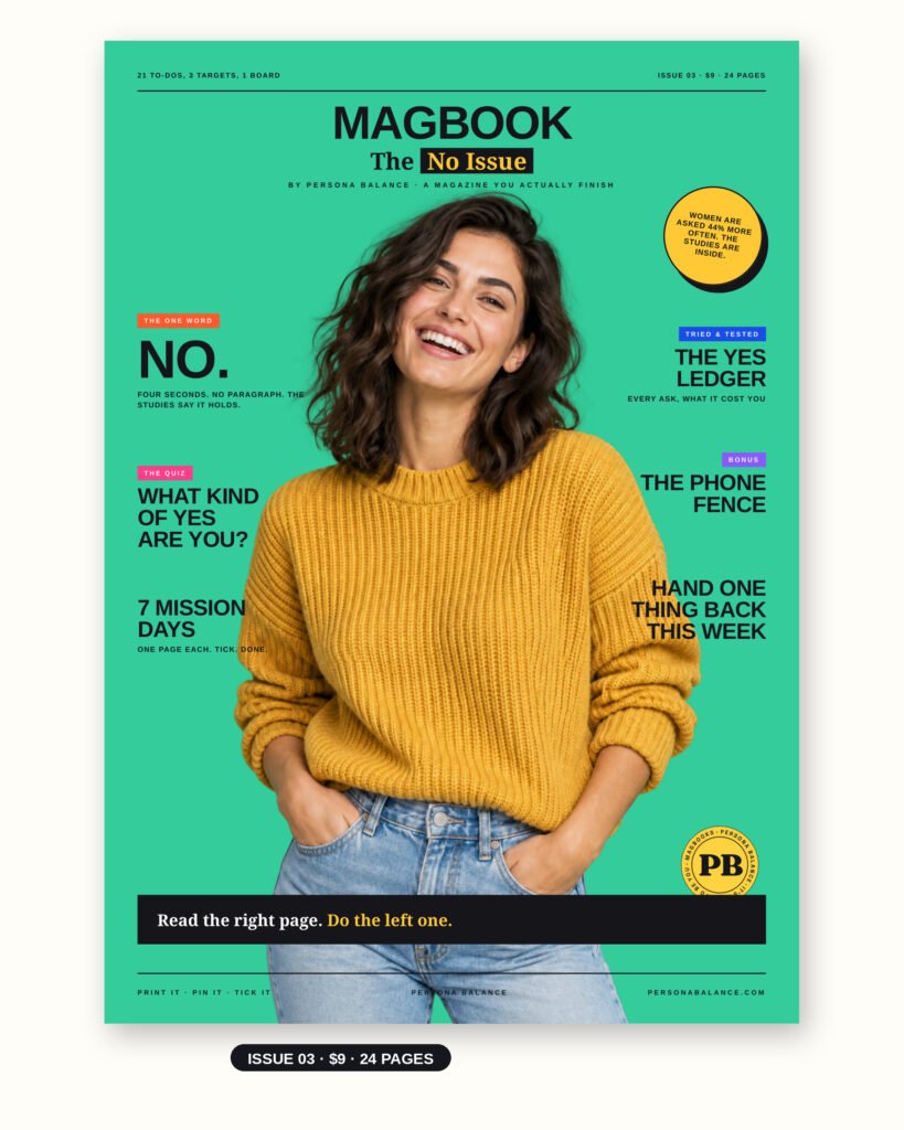 The No Issue — MagBook Issue 03, a 7-day printable boundary workbook